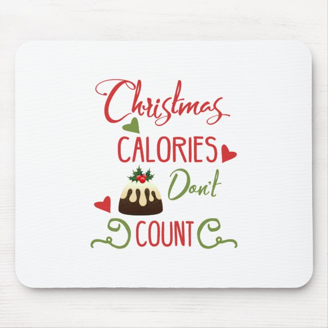 Mousepad Tipografia Divertida de Natal (Frente)