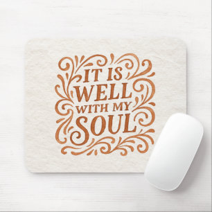 Mousepad Tipografia É Tranquila a Minha Alma