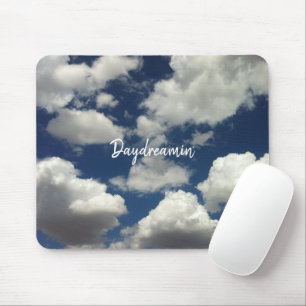 Mousepad Tipografia Minimalista do Céu Azul e Azul