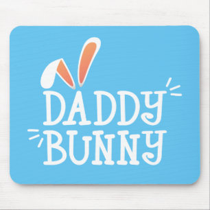 Mousepad Típografia Simples do Coelho de Páscoa do Papai