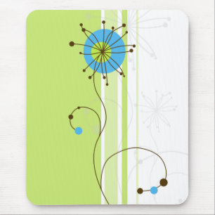 Mousepad Tipografia Verde Flor Moderna Simples