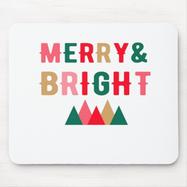 Mousepad Tipografia Verde Vermelho e Castanho (Frente)