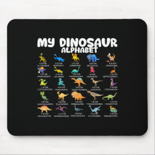 Mousepad Tipos De Dinossauros Meu Alfabeto De Dinossauro Ck