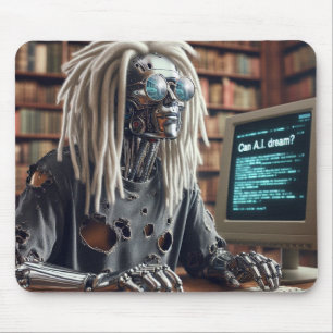 Mousepad Tipos robôs no teclado