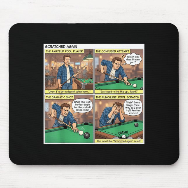 Mousepad Tirado Novamente ol Quadrinho Divertido (Frente)