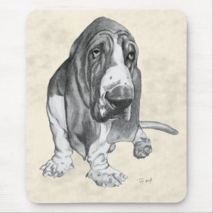 Mousepad Tiragem de Basset Hound