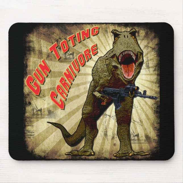 Mousepad Tiranossauro Rex com AK (Frente)