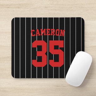 Mousepad Tiras de Baseball Jersey de Cores Totalmente Edit