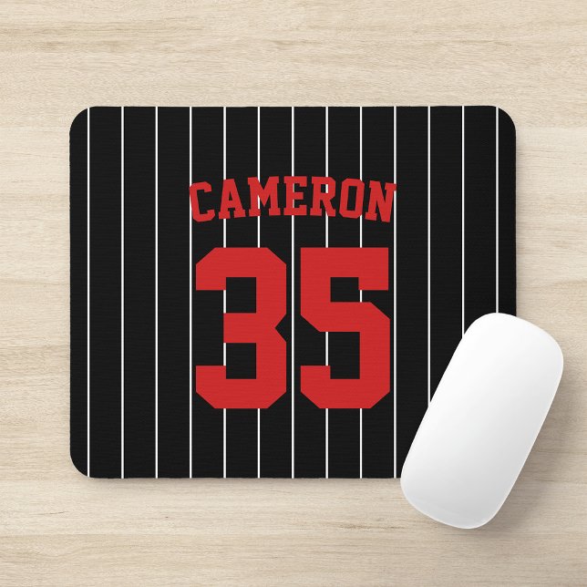 Mousepad Tiras de Baseball Jersey de Cores Totalmente Editá (Criador carregado)