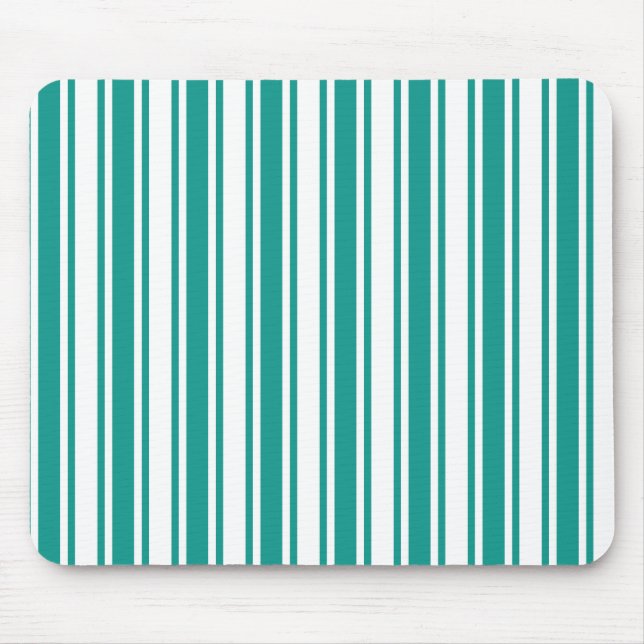 Mousepad Tiras de doce, de cor branca (Frente)