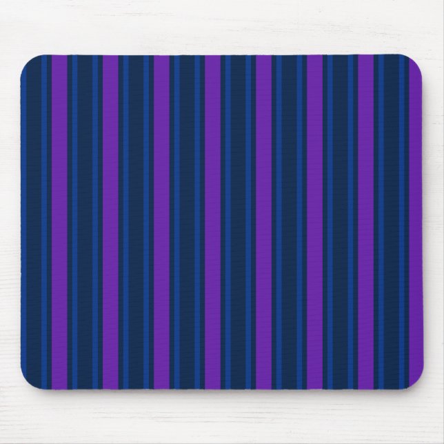 Mousepad Tiras de doces azuis e roxas (Frente)