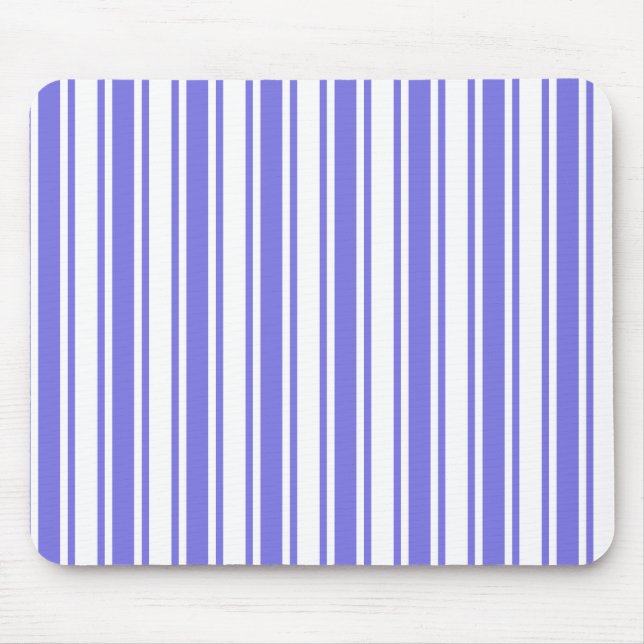 Mousepad Tiras de doces brancas e azuis (Frente)