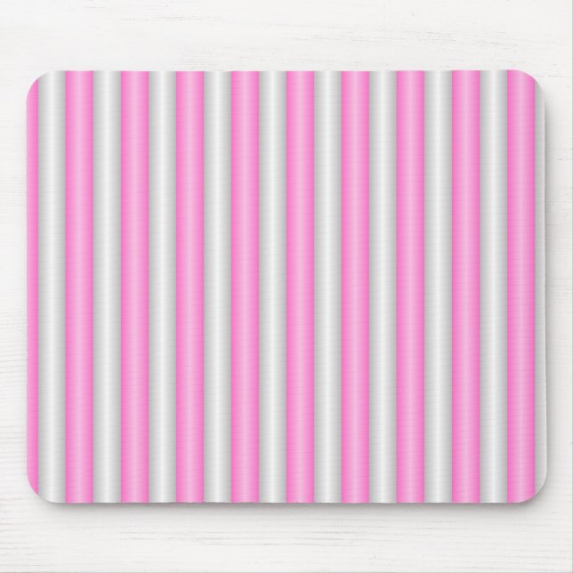 Mousepad Tiras Rosa Neon Modernas com Efeito 3D (Frente)