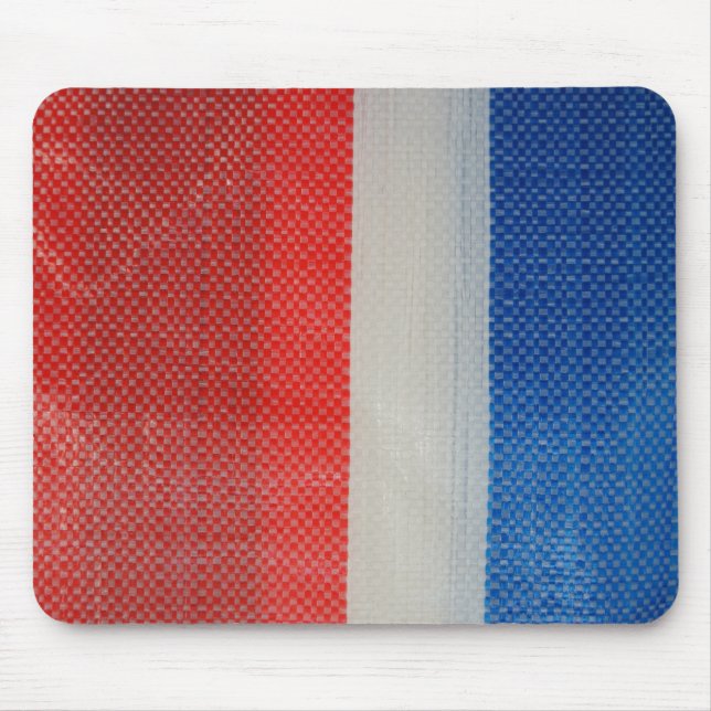 Mousepad Tiras vermelhas brancas de Hong Kong e do azul (Frente)