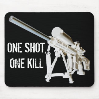 Mousepad Tiro da almofada de rato AR15 uma, um matar