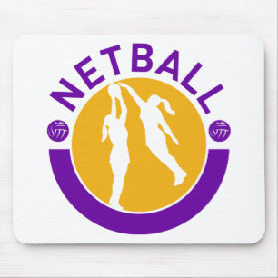 Mousepad Tiro do jogador do Netball que obstrui o tiro