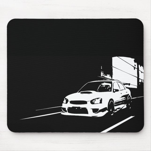 Mousepad Tiro do rolamento da WTI WRX Impreza (Frente)