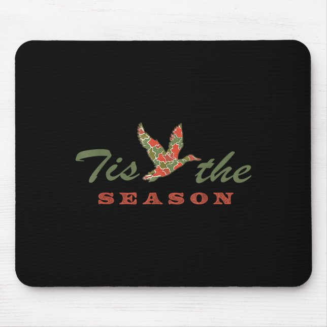 Mousepad Tis The Season Camo Duck Christmas Xmas Holiday Me (Frente)