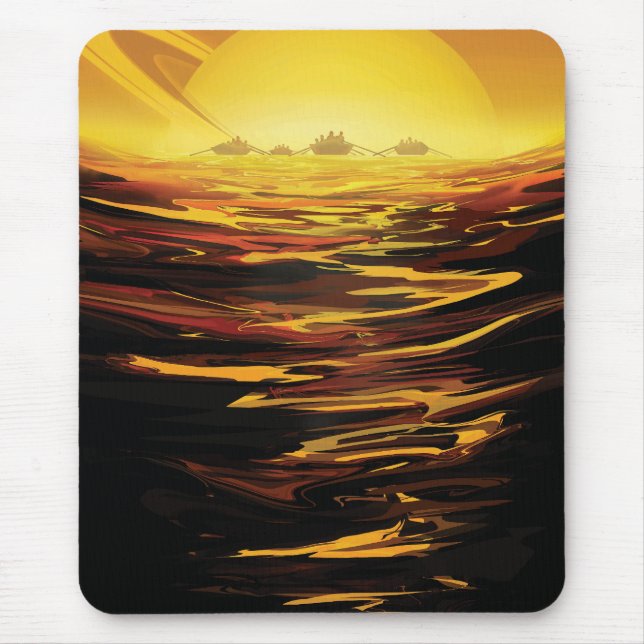 Mousepad Titã maior lua do planeta Saturno (Frente)