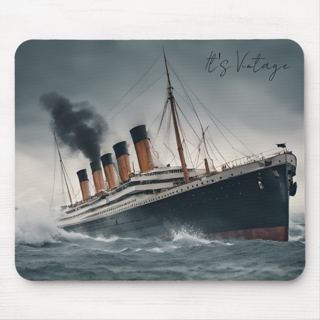 Mousepad Titanic do navio excelente no Oceano Clássico (Frente)