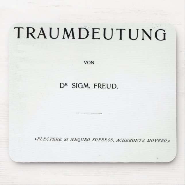 Mousepad Titlepage a morrer Traumdeutung por Sigmund Freud (Frente)