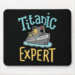 Mousepad Título Engraçado do RMS Titanic Navio de Cruzeiro 