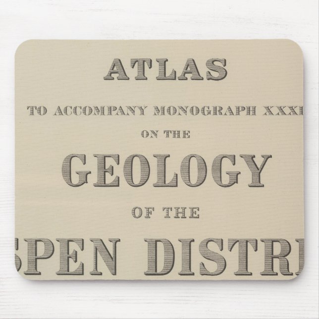 Mousepad Título Página Atlas à Geologia (Frente)