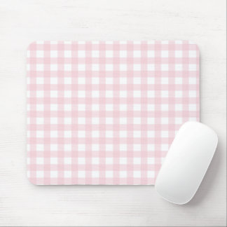 Mousepad Título: Suporte de Rato Xadrez Rosa Fofo