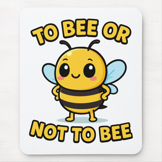Mousepad To bee or not to bee (Frente)