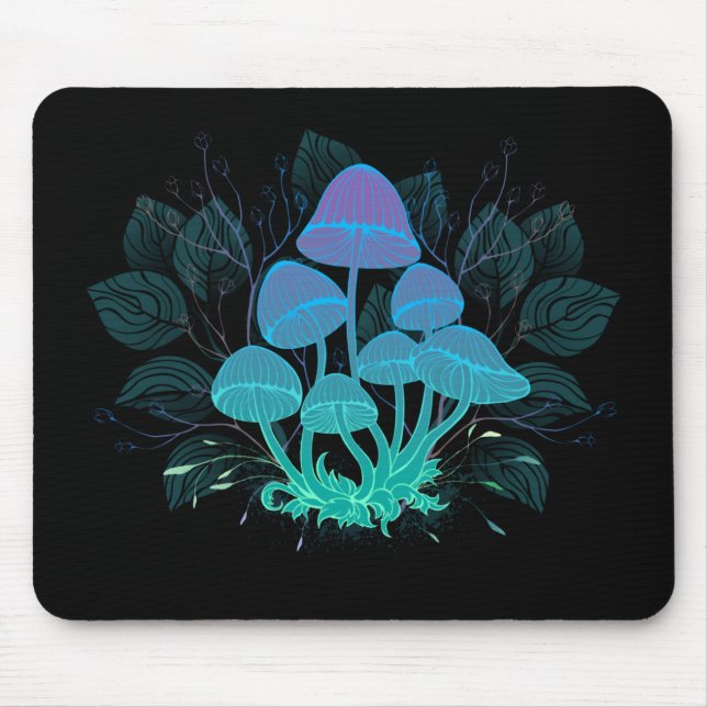Mousepad Toadstools em arbustos (Frente)