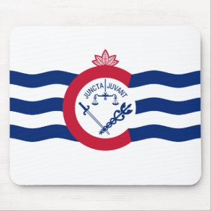 Mousepad Toalha de Mouse Bandeira de Cincinnati, Ohio