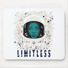 Mousepad Toalha de Mouse Garota Astronauta Sem Limites