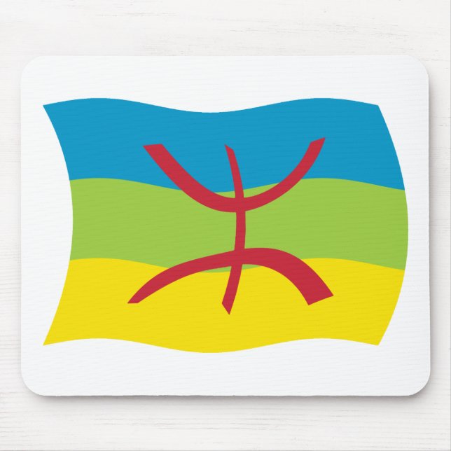 Mousepad Toalha de Rato Bandeira do Povo Berbere (Frente)