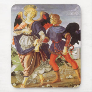 Mousepad Tobias e o Anjo por Andrea del Verrocchio