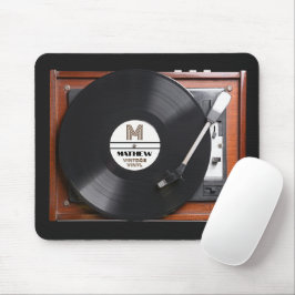 Mousepad Toca Discos de Vinil Retro