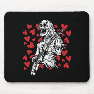 Mousepad Tocando Musical do Rock Legal do Dia de os namorad