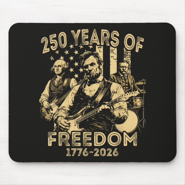Mousepad Tocar violão 4 de julho 250º aniversário (Frente)