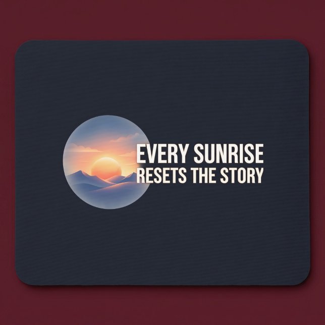 Mousepad Toda Manhã Reinicia A História (Criador carregado)