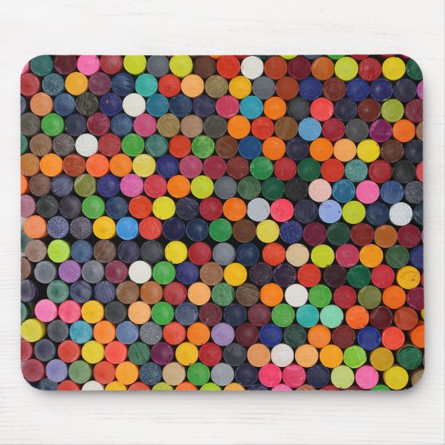 Mousepad Todas as cores dos lápis, planas acabam (Frente)