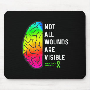 Mousepad Todas As Feridas São Visíveis - Sensibilização Par