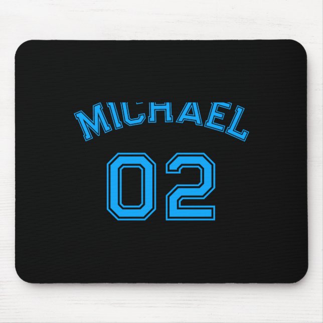Mousepad Toddler Boy Blue Name Jersey Number Srts Cotton To (Frente)