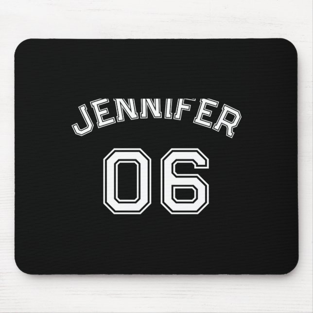 Mousepad Toddler Girl Name Jersey Number Srts Nk Cotton Tod (Frente)