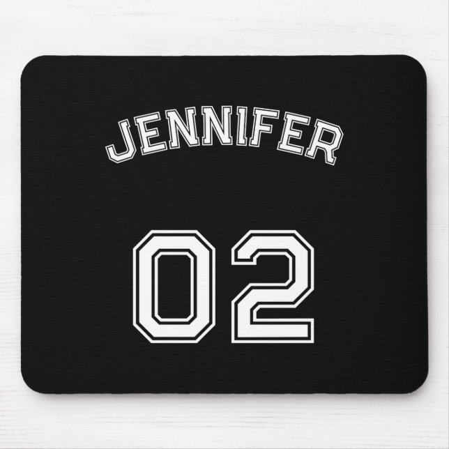 Mousepad Toddler Teen Girl Name Jersey Number Nk Srts  (Frente)