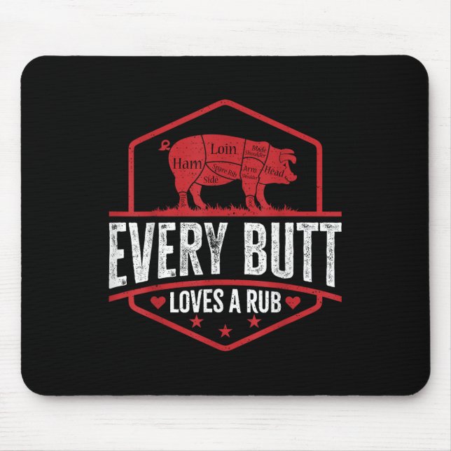 Mousepad Todo Bumbum Adora Churrasco De Rub Griling Com Pai (Frente)