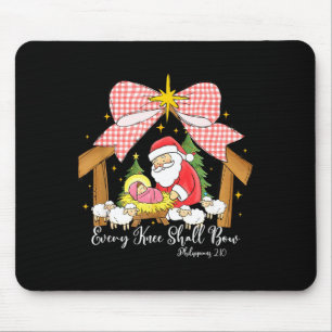 Mousepad Todo Joelho Se Dobrará Cena de Natal do Papai Noel