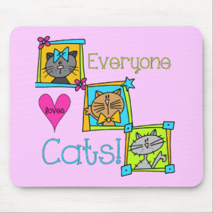 Mousepad Todo Mundo Adora Gatos
