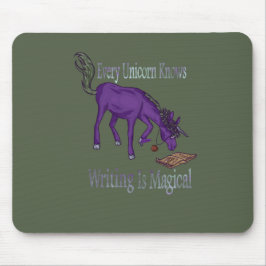 Mousepad Todo Unicórnio Sabe Que Escrevendo É Mágico