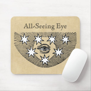 Mousepad Todo-Vendo o olho personalizado