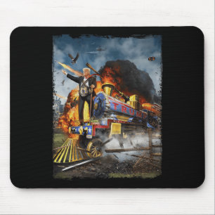 Mousepad Todos a Bordo do Trem Trump Engraçado Donald Trump