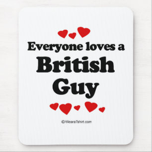 Mousepad Todos ama uma cara britânica